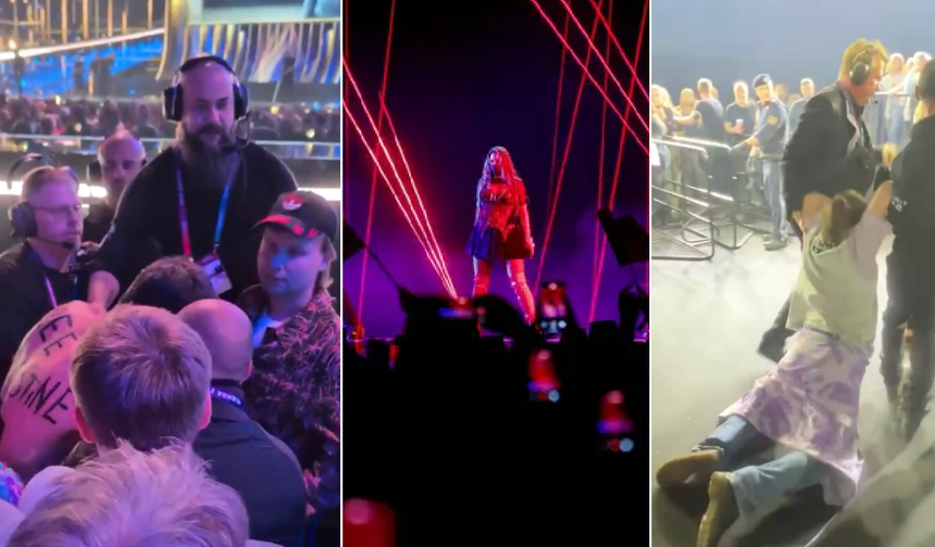Eurovision'da İsrail protesto edildi! "Soykırımı durdurun"