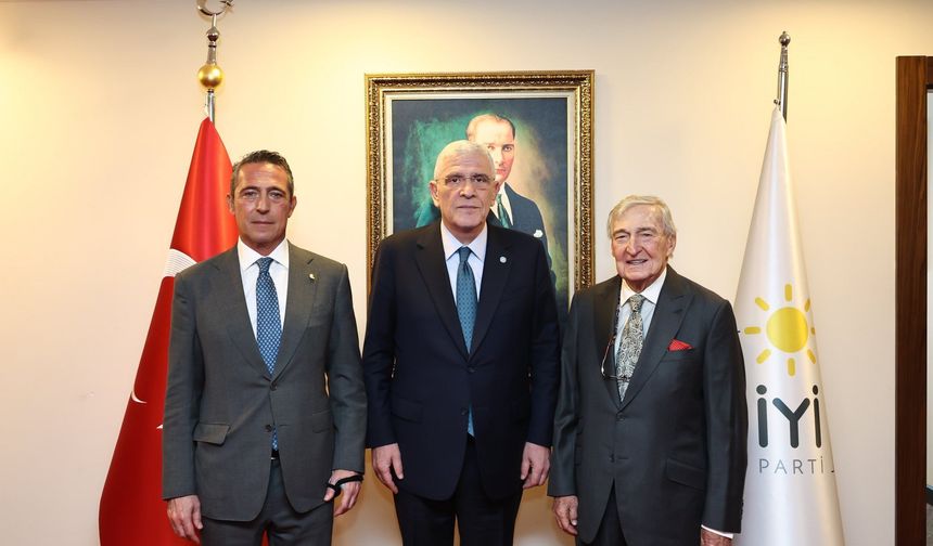 Ali Koç ve Rahmi Koç, İYİ Parti Genel Başkanı Müsavat Dervişoğlu ile görüştü