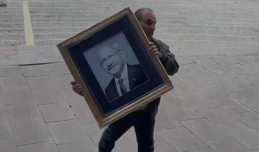 Kemal Kılıçdaroğlu'nun fotoğrafları CHP Genel Merkezi'ne getirildi