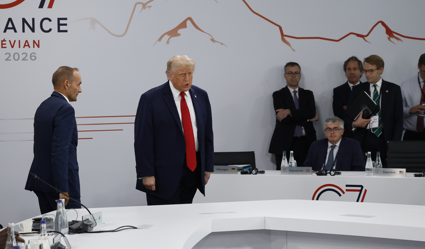 G7 Zirvesi'ne geciken Trump'tan olay giriş: Patron benim