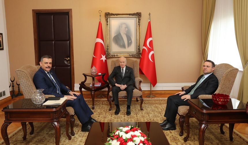 Adalet ve İçişleri bakanlarından Bahçeli’ye TBMM’de ziyaret