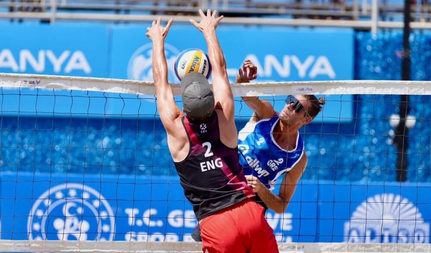 CEV plaj voleybolu milletler kupası Alanya'da başladı
