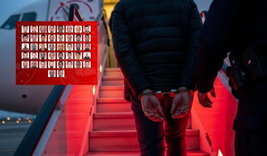 42'si kırmızı bültenle aranan 90 suçlu Türkiye'ye getirildi!