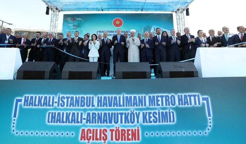 Cumhurbaşkanı Erdoğan: "Yeni metro hattı 31 Temmuz'a kadar ücretsiz"