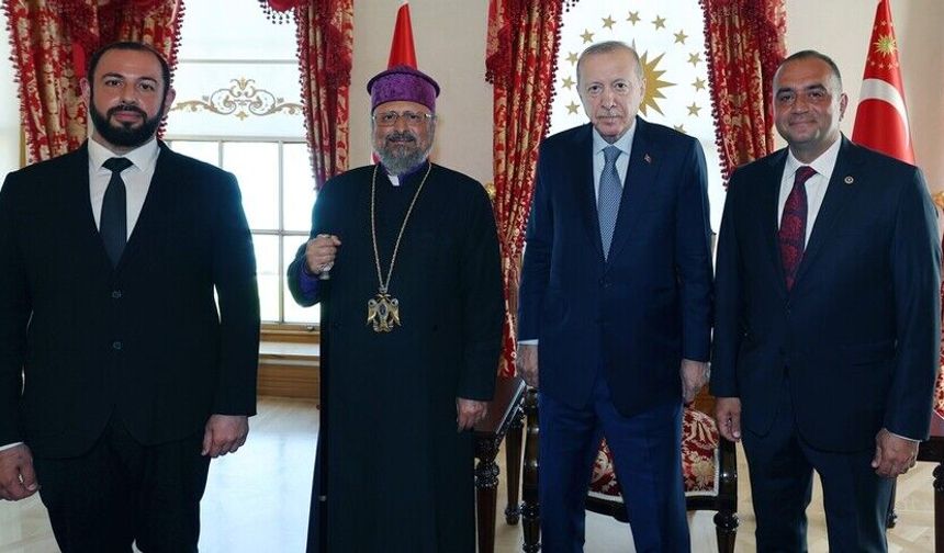 Cumhurbaşkanı Erdoğan, Sahak Maşalyan'ı kabul etti