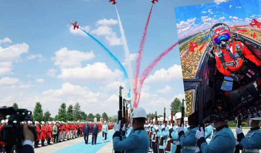 Kokpitten tarihi anlar! Trük Yıldızları'nın muhteşem zamanlaması