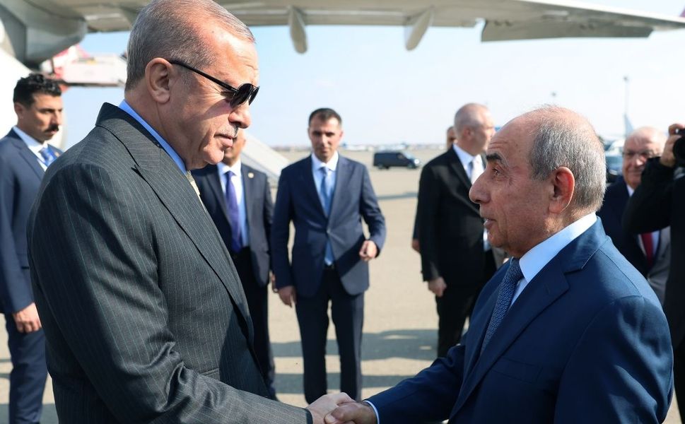 Cumhurbaşkanı Erdoğan, 8 Kasım Zafer günü için Bakü’de