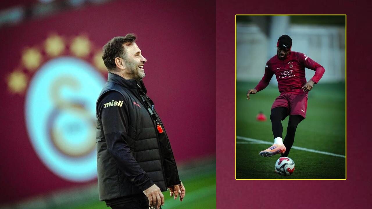 Galatasaray taraftarına derbi öncesi müjde! Osimhen antrenmana çıktı