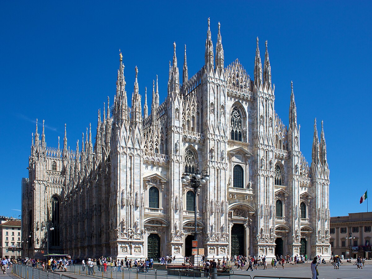 Milan Cathedral From Piazza Del Duomo