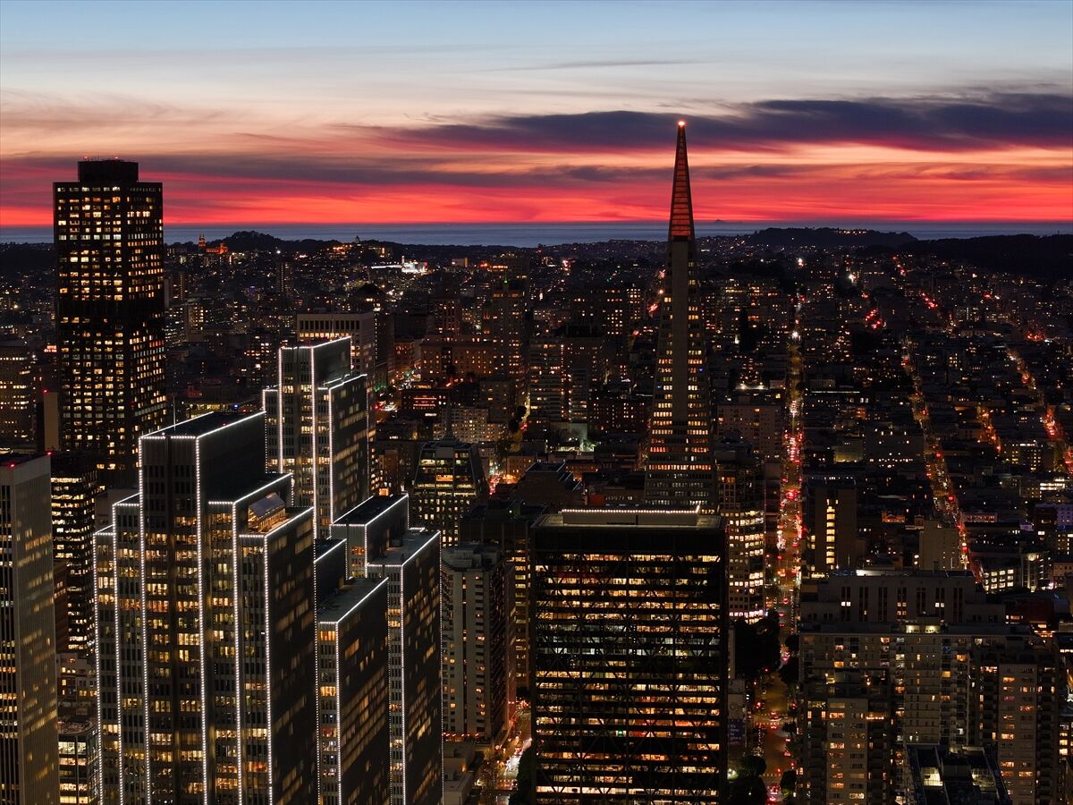 San Francisco'da gün batımı
