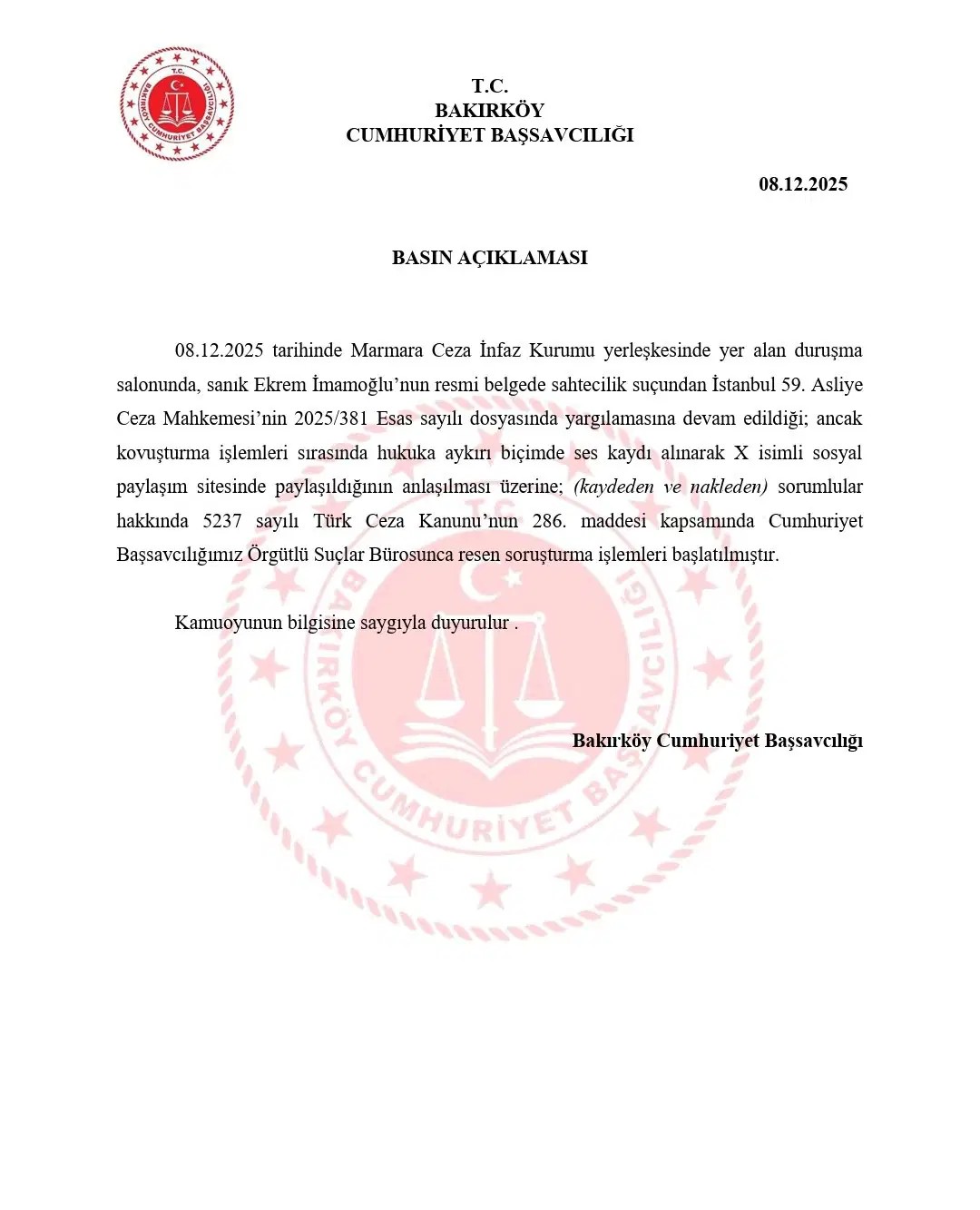 Bakirkoy Cumhuriyet Bassavciliği