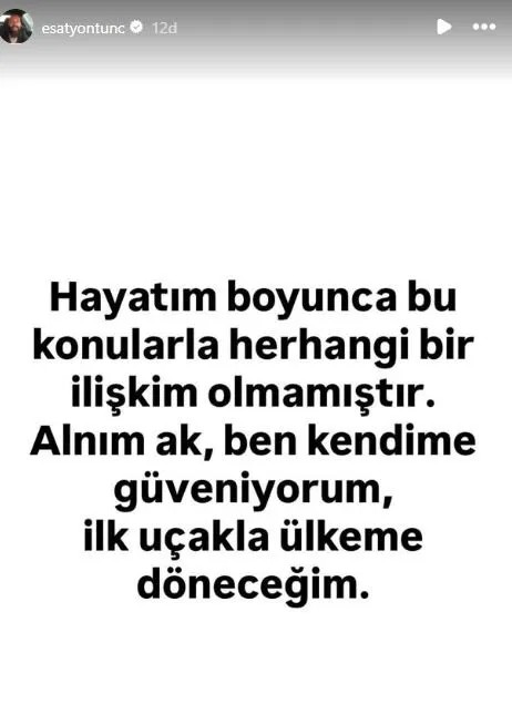 Esat Yontunc Instagram Aciklama