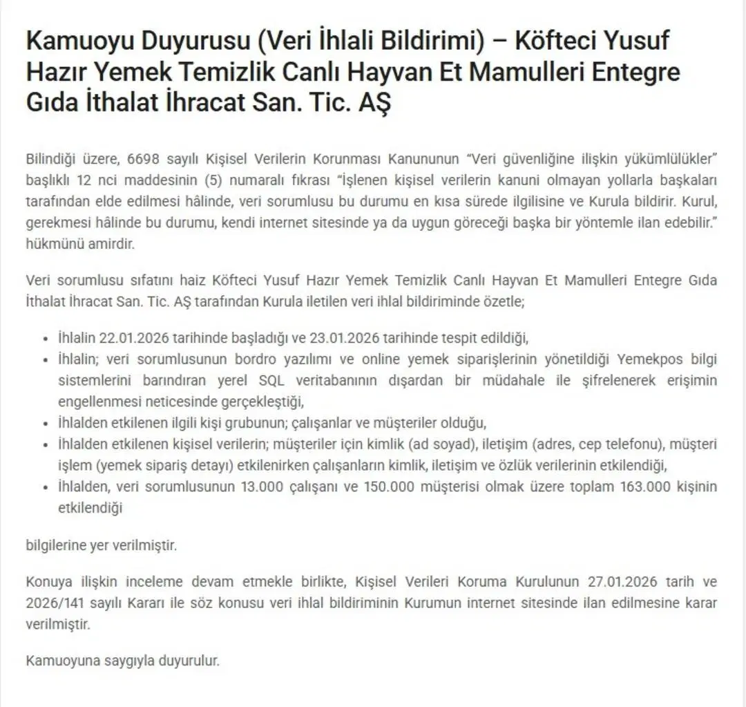 Köftei̇ Yusuf Verri̇ Skandali