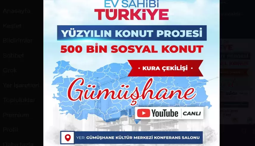 Toki Gümüşhane Kura Çekimi