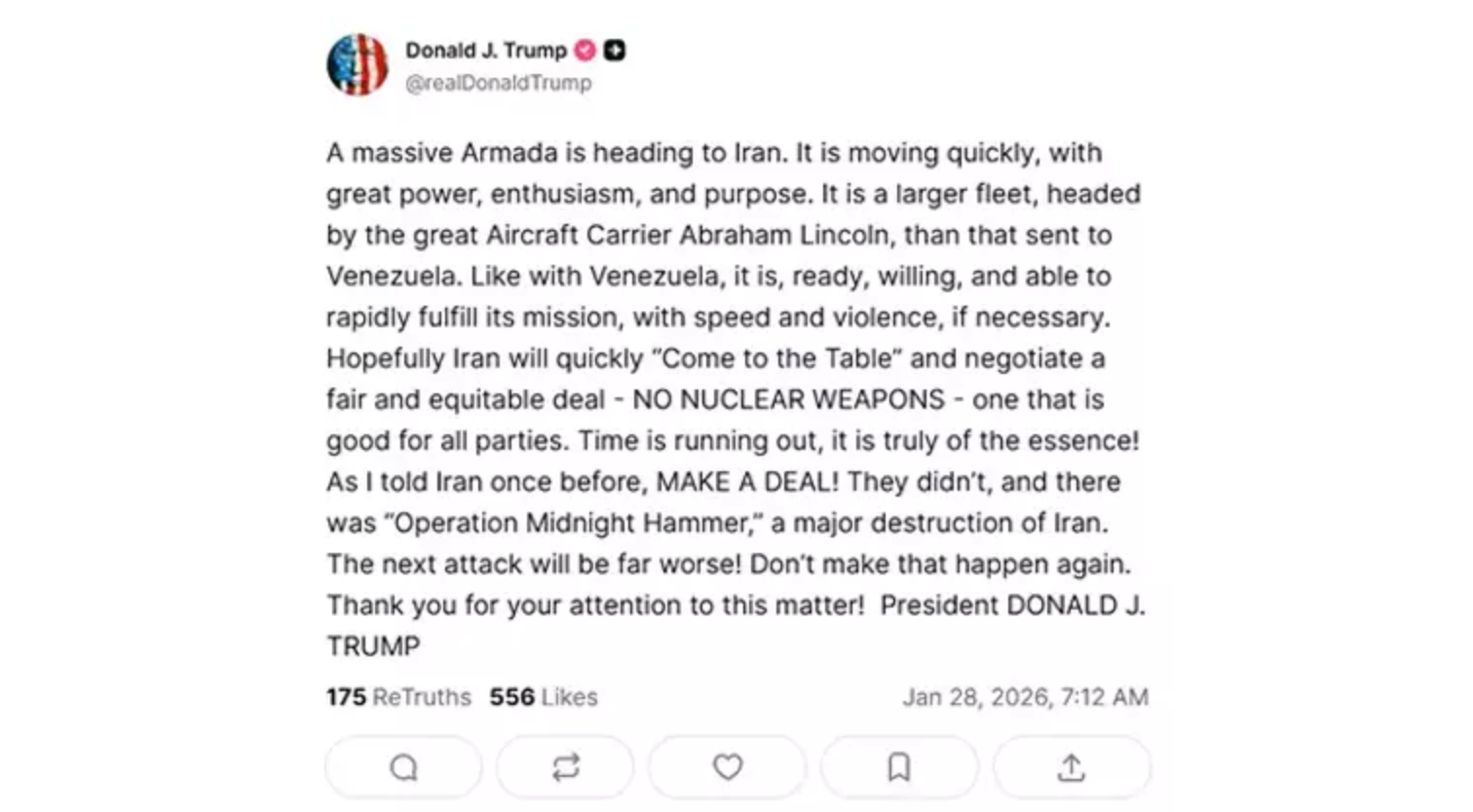 Trump Yeni̇ Açiklama