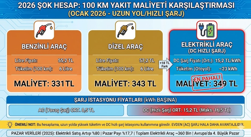 Elektrikli Oto Infografik