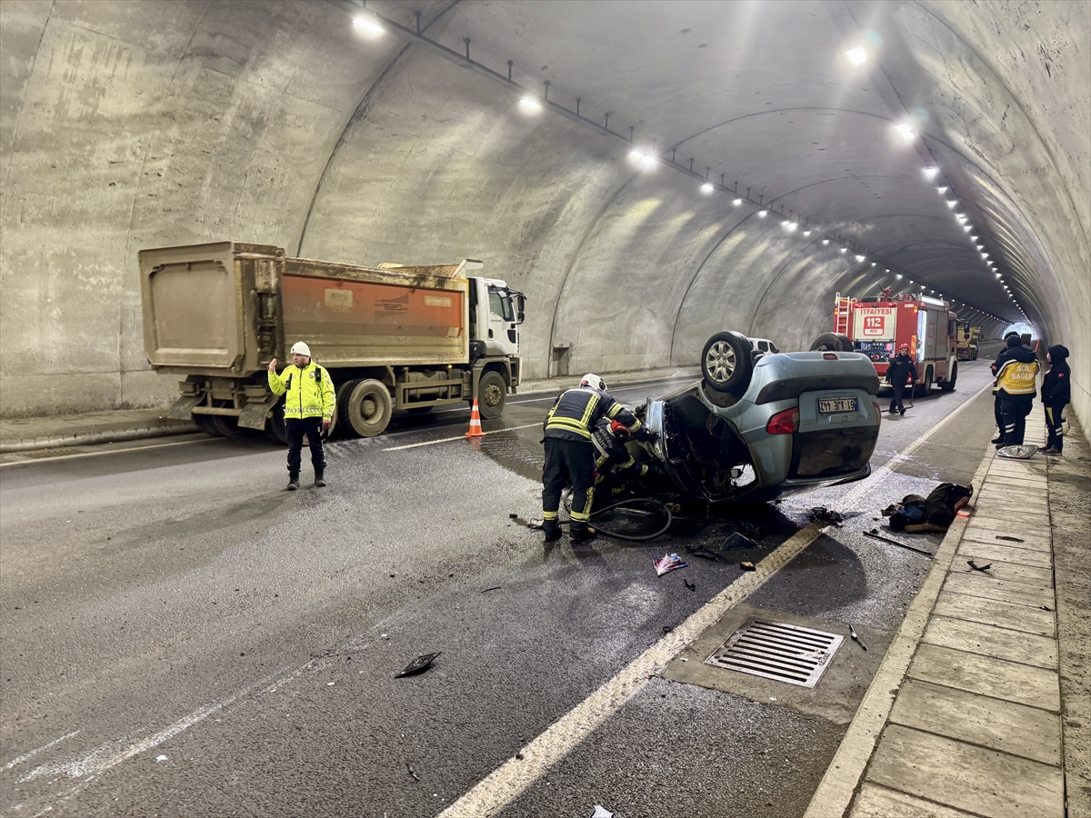 Trabzon’da Tünelde Can Pazarı Alevlerin Arasından Çıktı