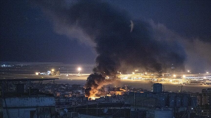 Beyrut Ateş Altında İsrail Dahiye'yi Yeniden Vurdu (1)