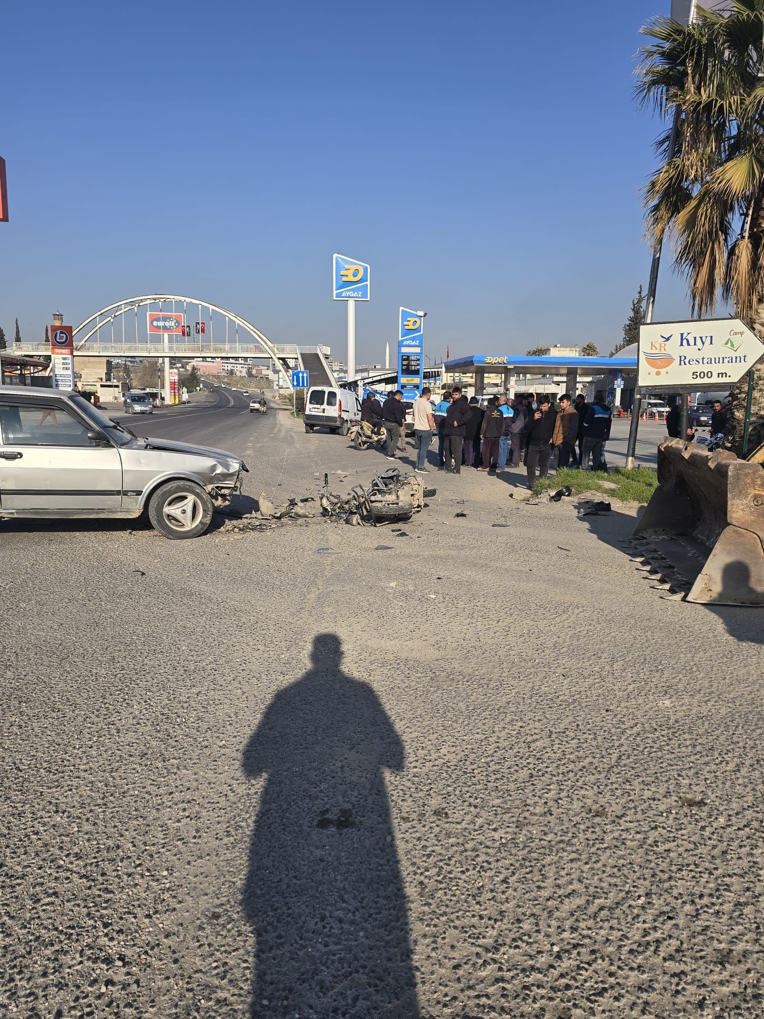 Birecik'te Feci Kaza Motosiklet Sürücüsü Ağır Yaralandı (3)