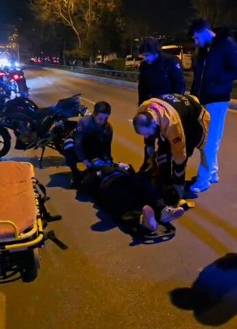 Eskişehir'de Korkutan Kaza Kadın Motosikletli Yaralandı (3)