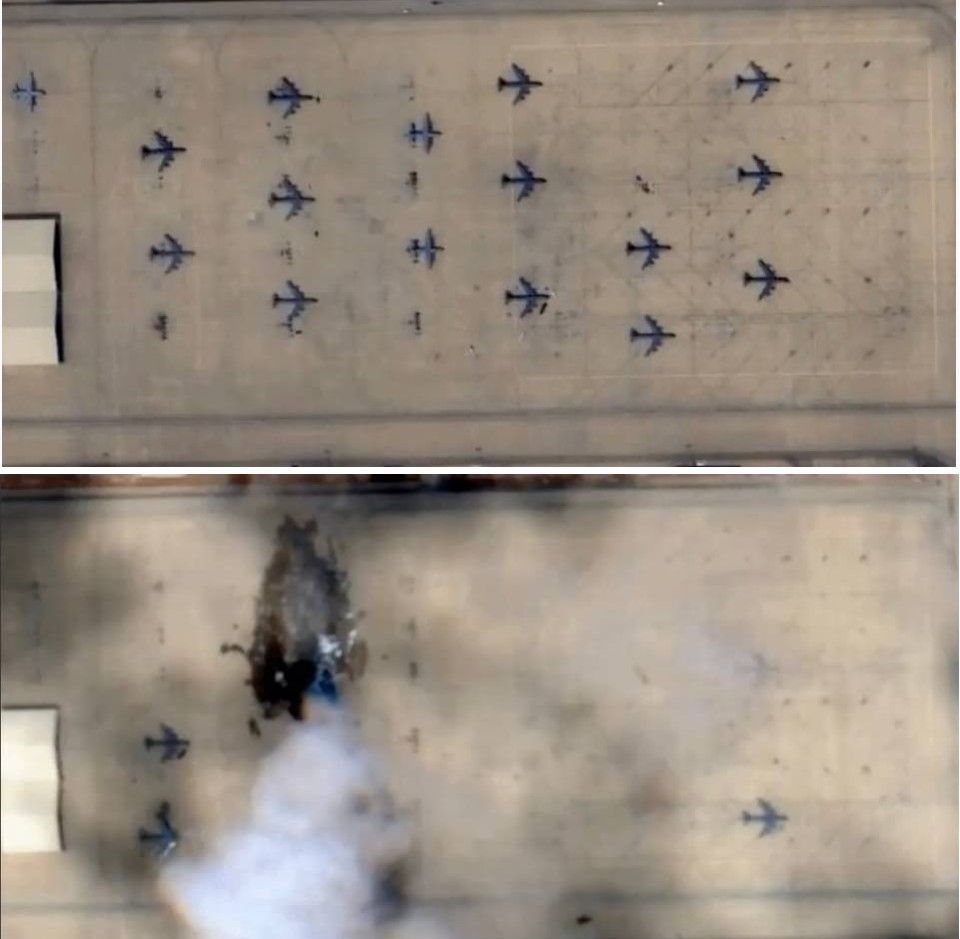 Iranin Saldirisinda Vurulan Ucaklarin Goruntuleri Paylasildi 1