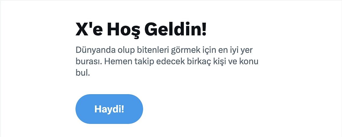 X'e Hoş Geldin Sorunu