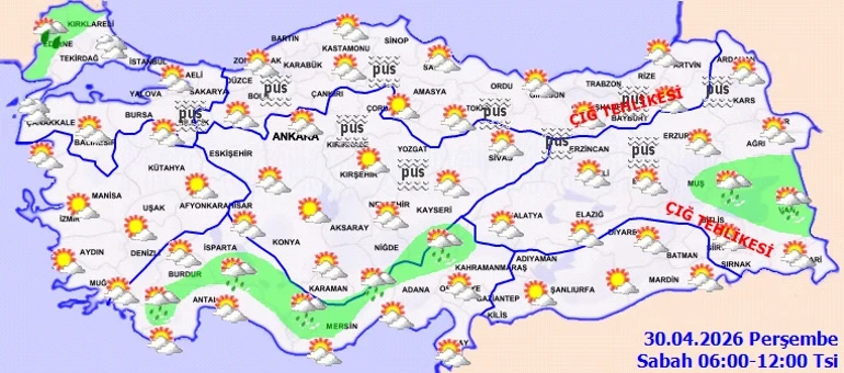 30 Nisan Sıcaklık