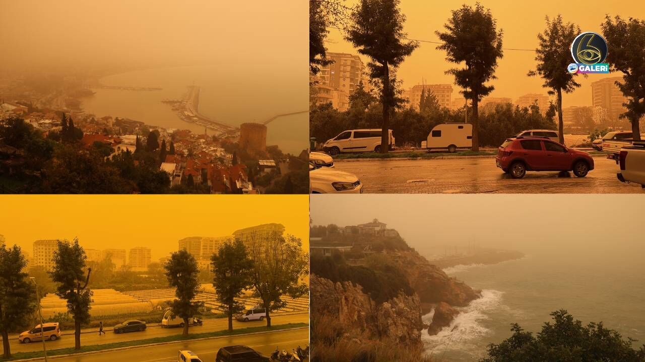 Afrika'dan gelen çöl tozu 4 ilde gökyüzünü turuncuya boyadı! Astım hastası vatandaş zor durumda: Maskeyle de nefes alamıyorum