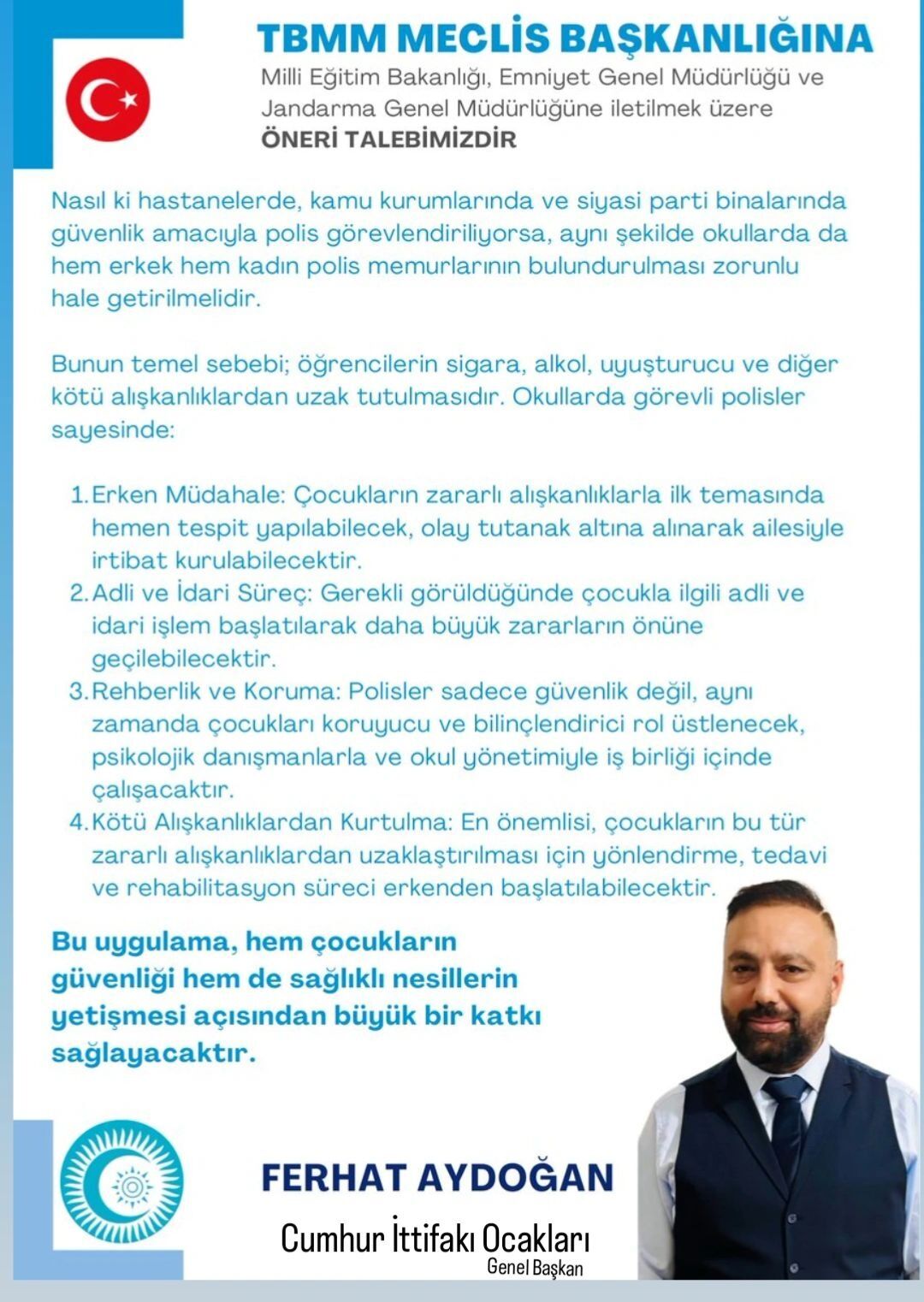 Cumhur İttifakı Ocakları Başkanı Aydoğan Kahramanmaraş Saldırısından Önce Meclis’e Dilekçe Verdik