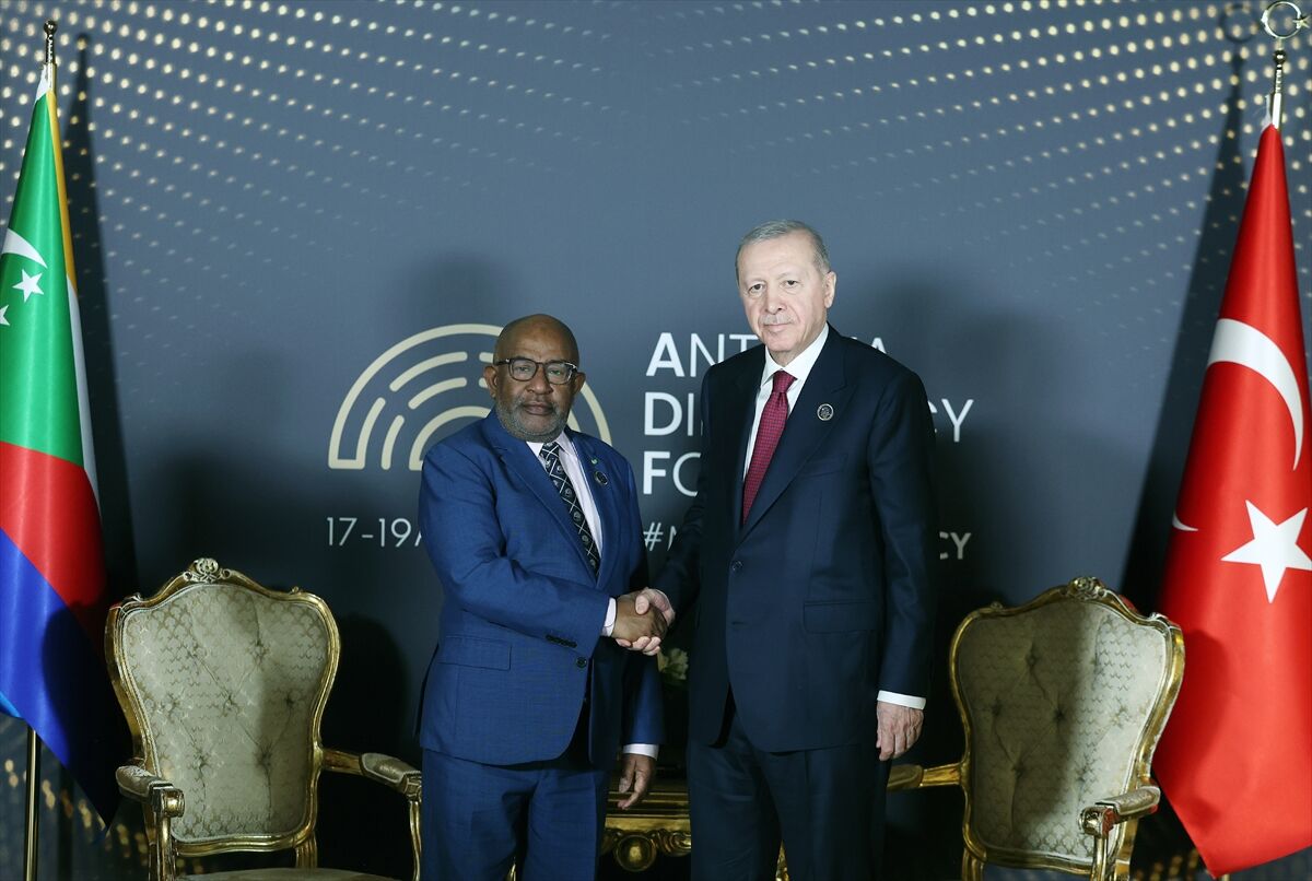 Cumhurbaşkanı Erdoğan, Komorlar Birliği Cumhurbaşkanı Assoumani Ile Görüştü