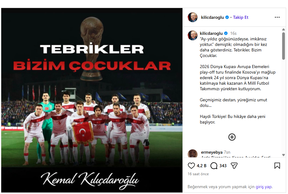 Kılıcdaroglu Instagram