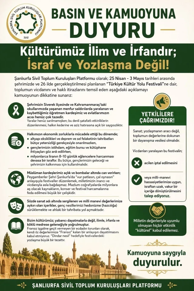 Şanlıurfa Festival Açıklama