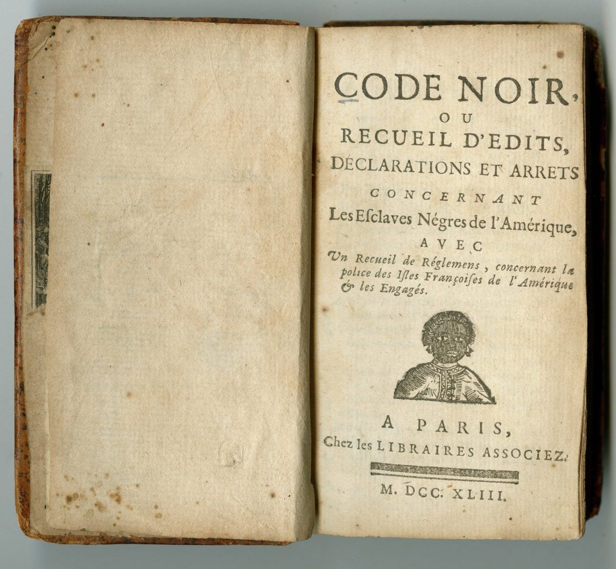 Black Code Or Collection Of Edicts Declarations And Decrees Concerning The Negro Slaves Of America The Historic New Orleans Collection