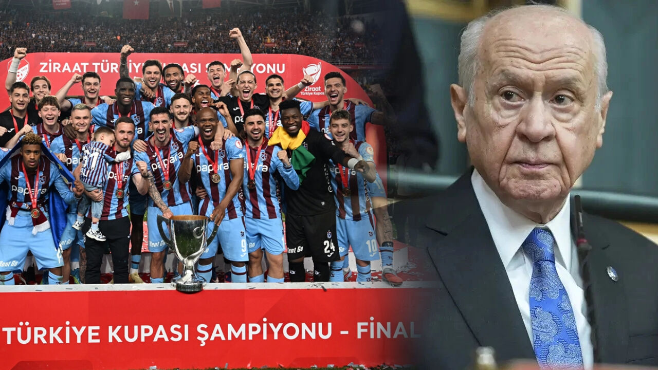 MHP Lideri Devlet Bahçeli Türkiye Kupası şampiyonu Trabzonspor'u kutladı