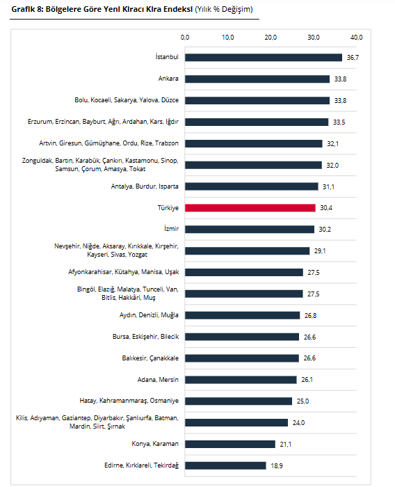yeni kiracı kira endeksi grafik
