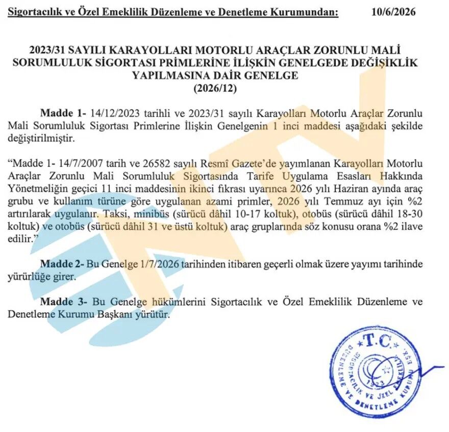 sigorta prim zam