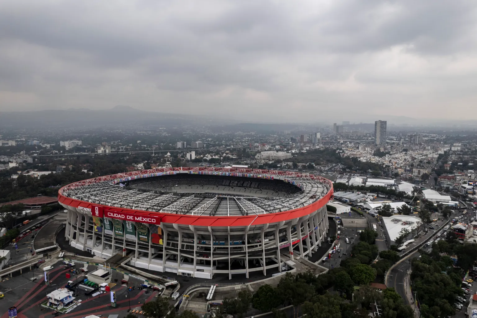 Aerial View Mexico City Stadium 1092348447