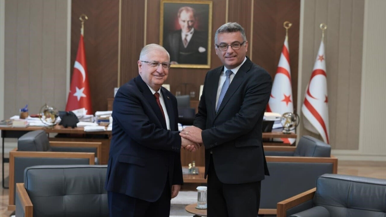 Bakan Güler, KKTC Cumhurbaşkanı Erhürman ile görüştü