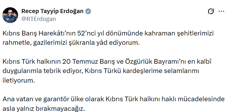 erdoğan tweet