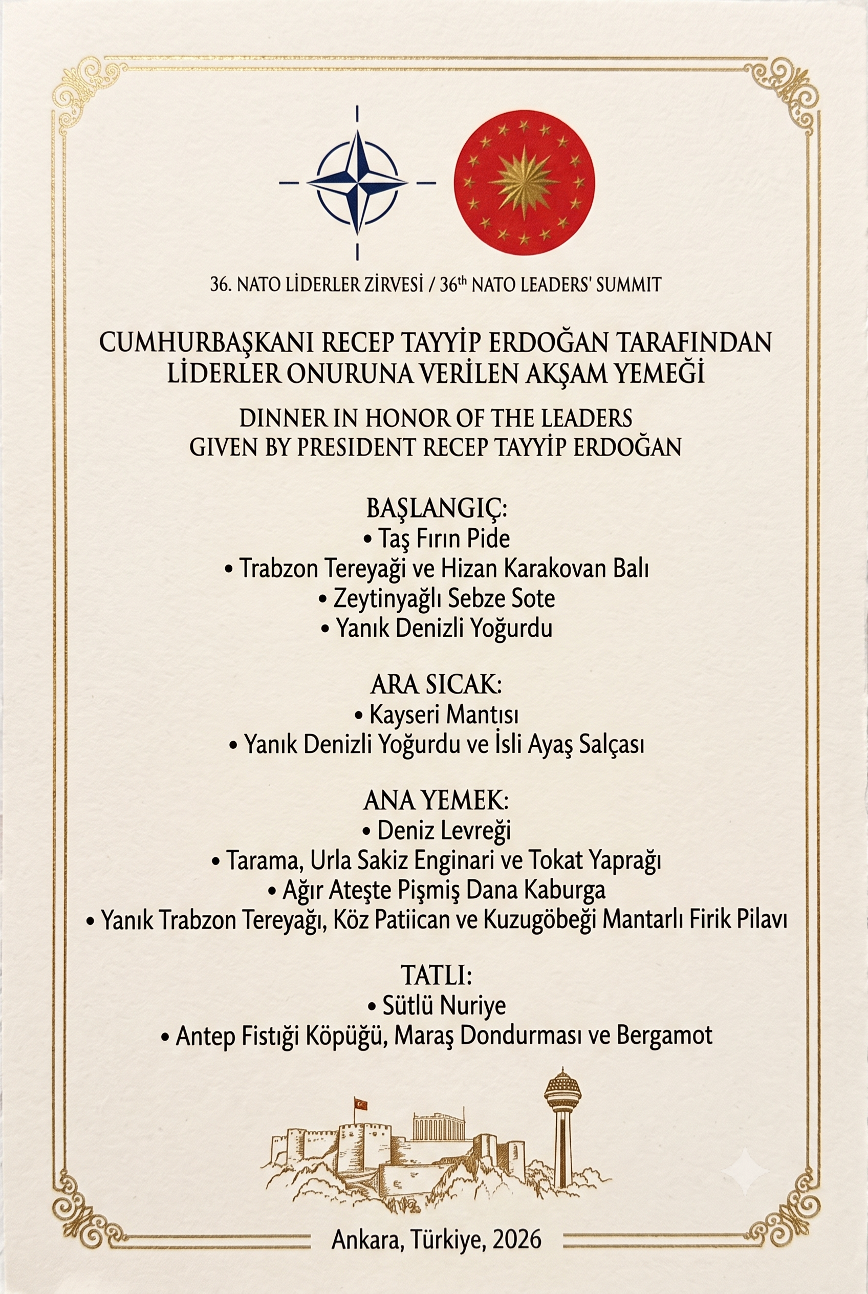 Nato Fatih Tutak Menü 2